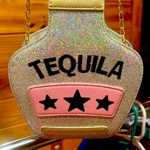 BETSEY JOHNSON TEQUILA CROSSBODY!! NEVER USED!! HAS TEQUILA EMBROIDERED ON IT!!